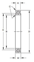 Aerospace - Airframe Control Ball Bearings - MB500-Series Line Drawing.JPG